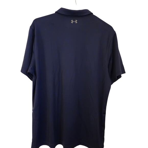 Under Armour Men's UA Tech™ Polo Midnight Navy / Graphite 3XL - New With Tags - Picture 2 of 3